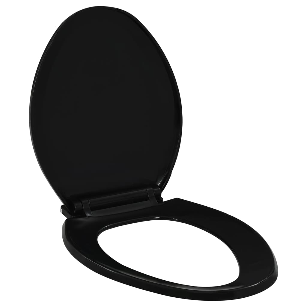 vidaXL 145020 Soft-close Toilet Seat With Quick-release Design Black