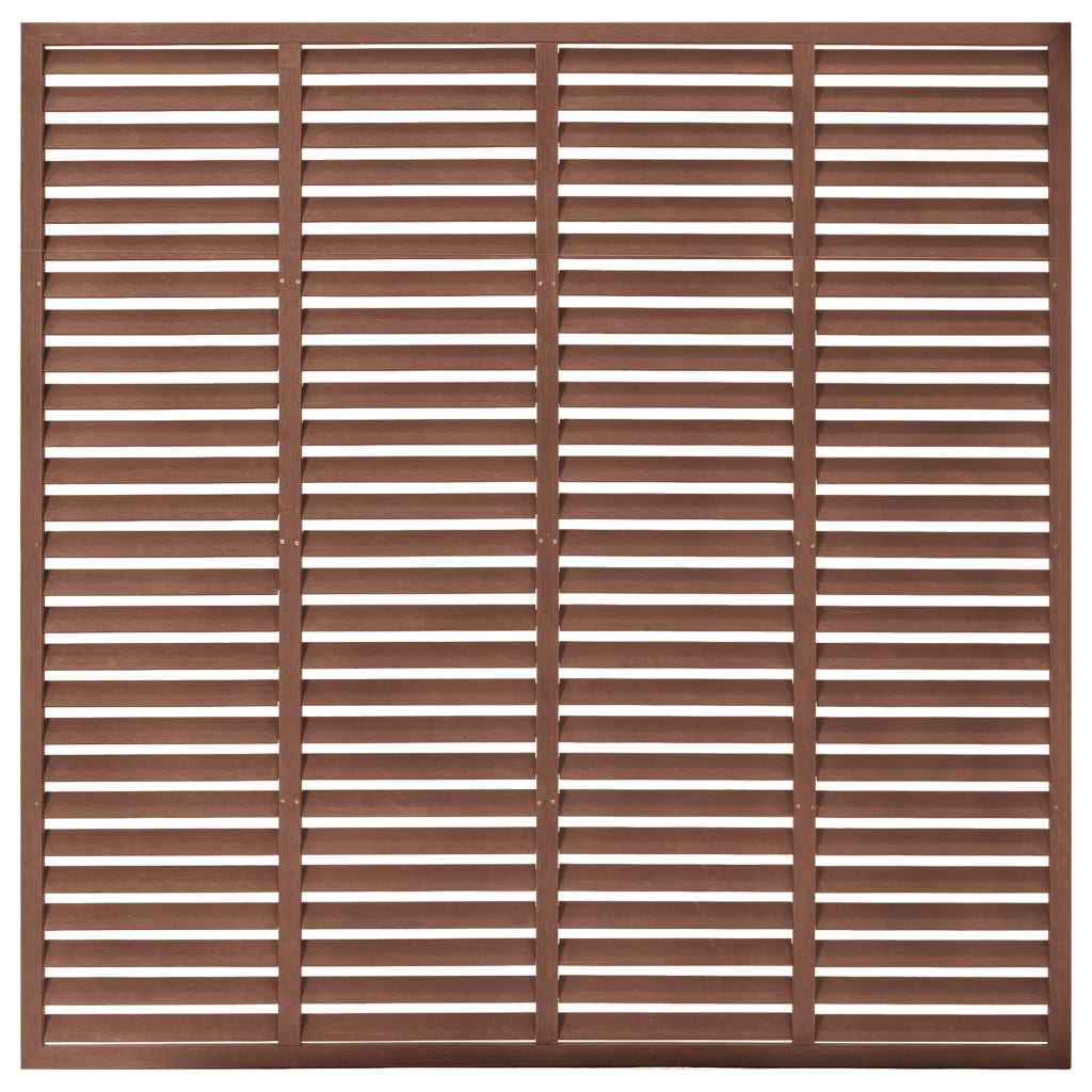 vidaXL 49078 Louver Fence Wpc 170x170cm Brown