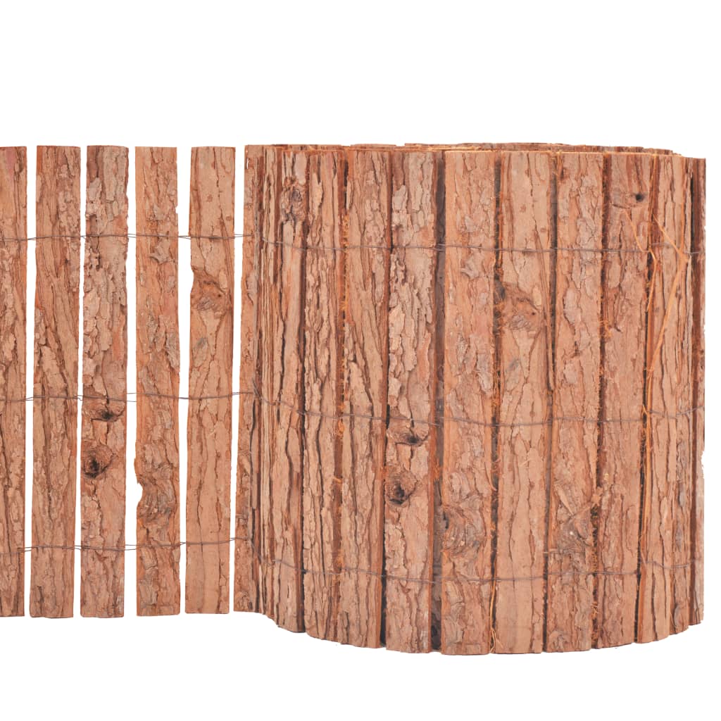 vidaXL 142679 Bark Fence 1000x30cm