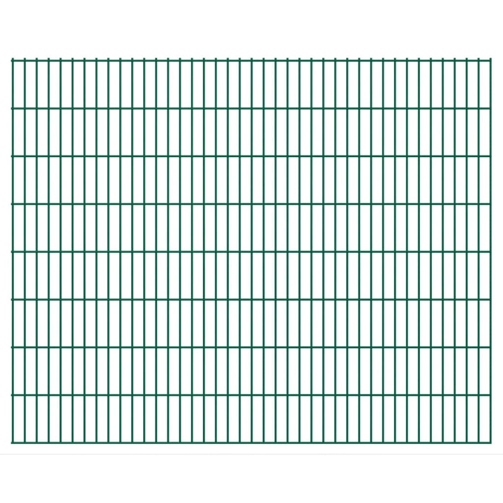 vidaXL 273397 2d Garden Fence Panels 2.008x1.63 M 4 M (total Length) Green