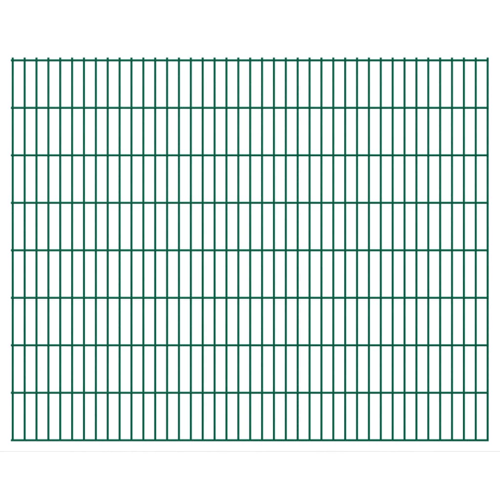 vidaXL 273398 2d Garden Fence Panels 2.008x1.63 M 6 M (total Length) Green