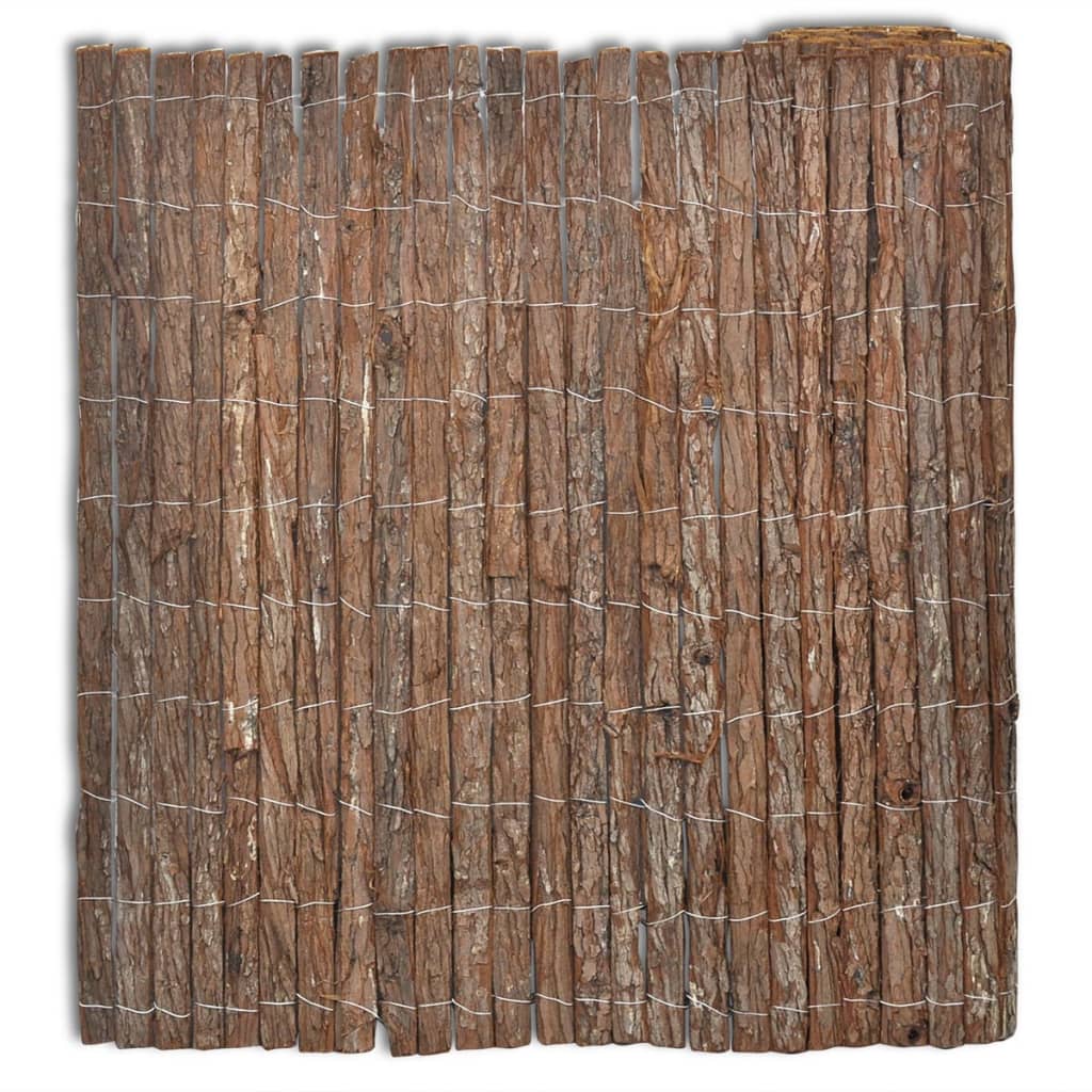 vidaXL 48658 Bark Fence 400x125cm