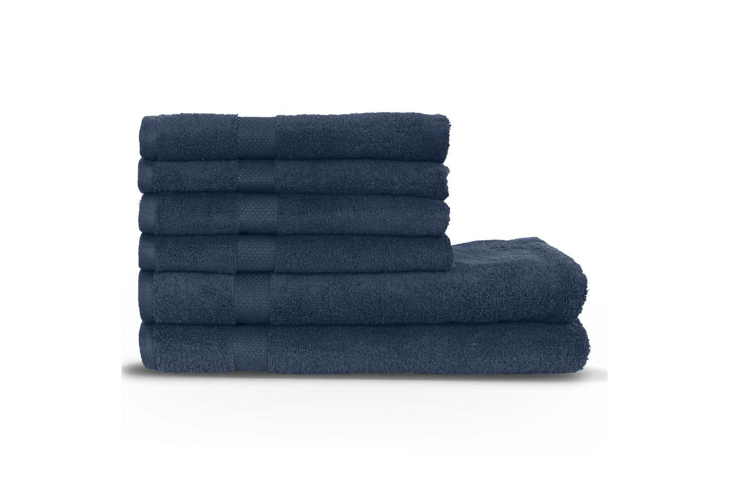 The Linen Room | Combed Cotton Bath Towel | Navy