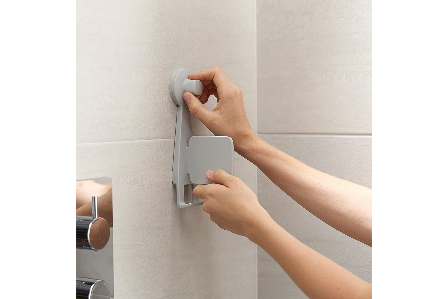 Joseph Joseph 70547JJ Easystore Compact Shower Shower Shelf with Adjustable Mirror White Ireland