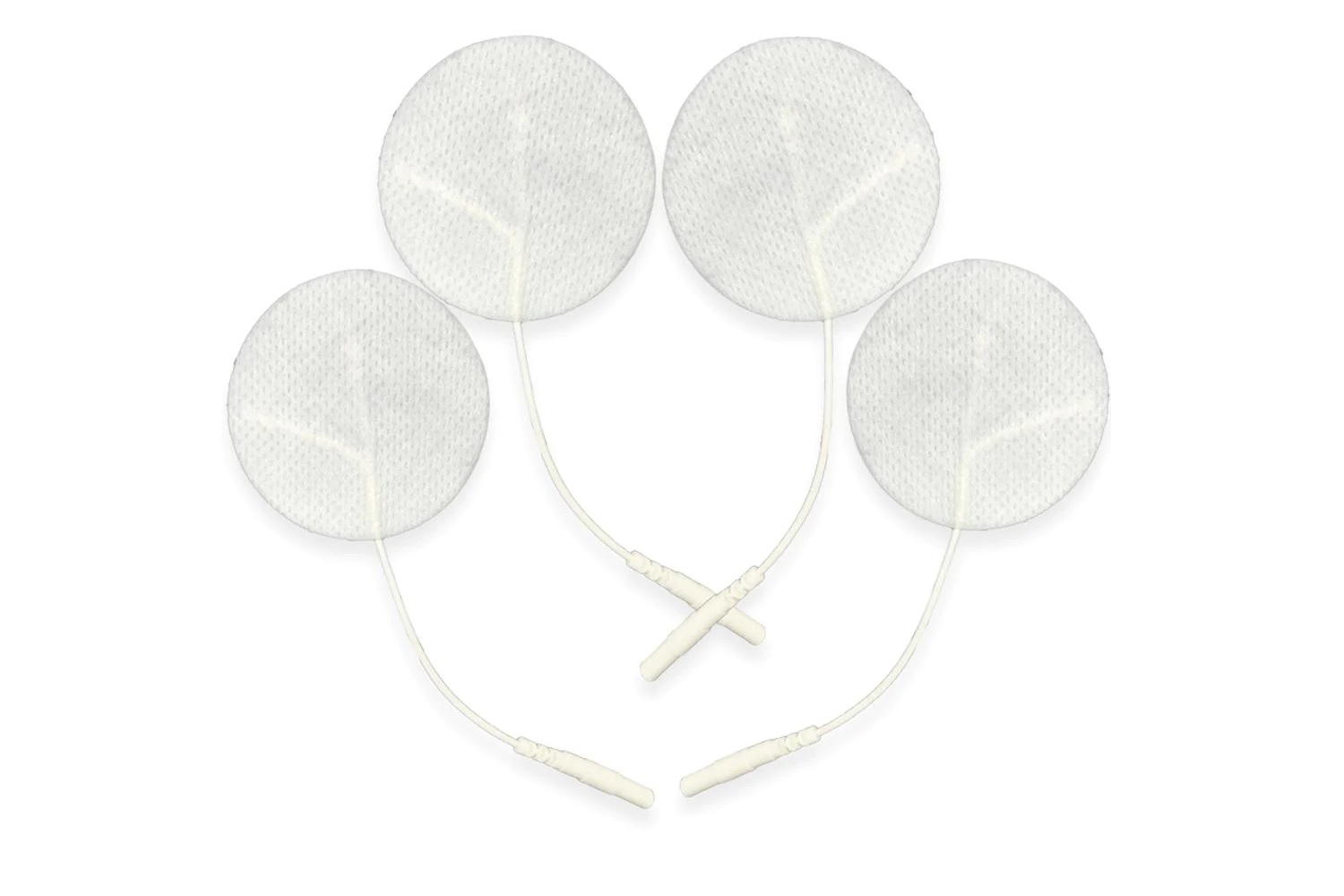 Hemmka Health Tens/ems Adhesive Electrodes | White Fabric Backed | 50mm Round