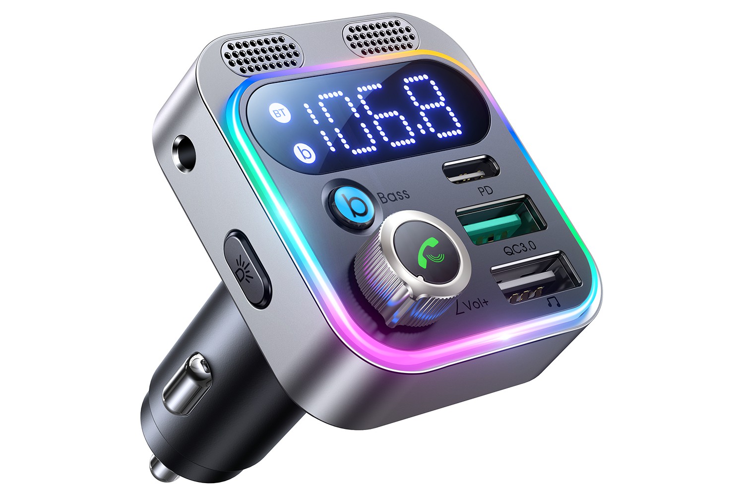 Imden bluetooth 5.0 outlet fm transmitter for car