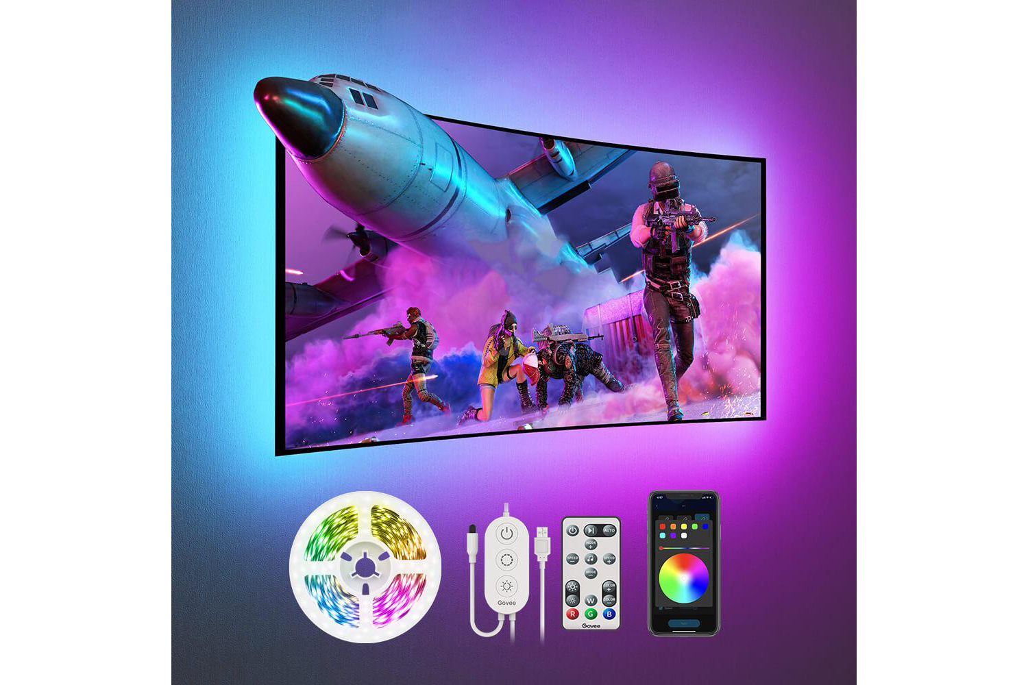 Govee RGB Bluetooth LED Backlight for TVs Ireland