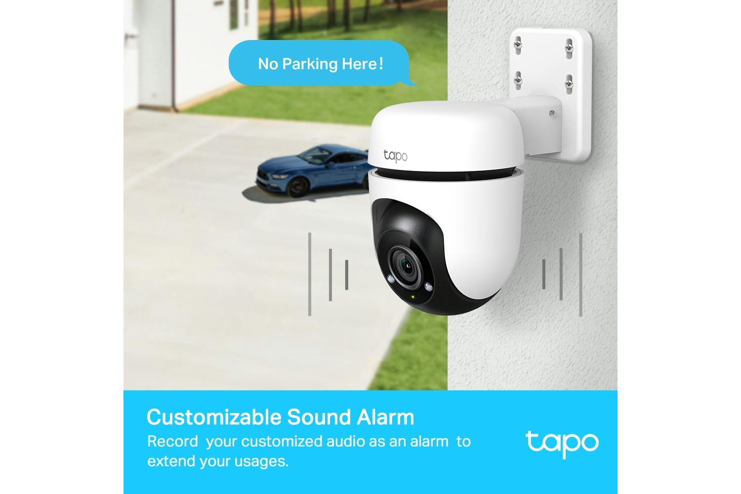 TP-Link Tapo 2K Outdoor Pan/Tilt Security Wi-Fi Camera, 360° View, Motion  Tracking, Compatible with Alexa & Google Home, Night Vision, Free AI