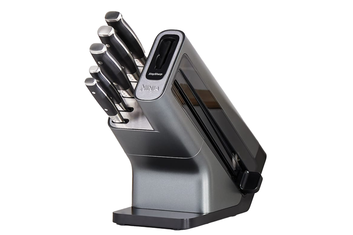 Ninja Foodi StaySharp Knife Block with Integrated Sharpener | 5 Pieces