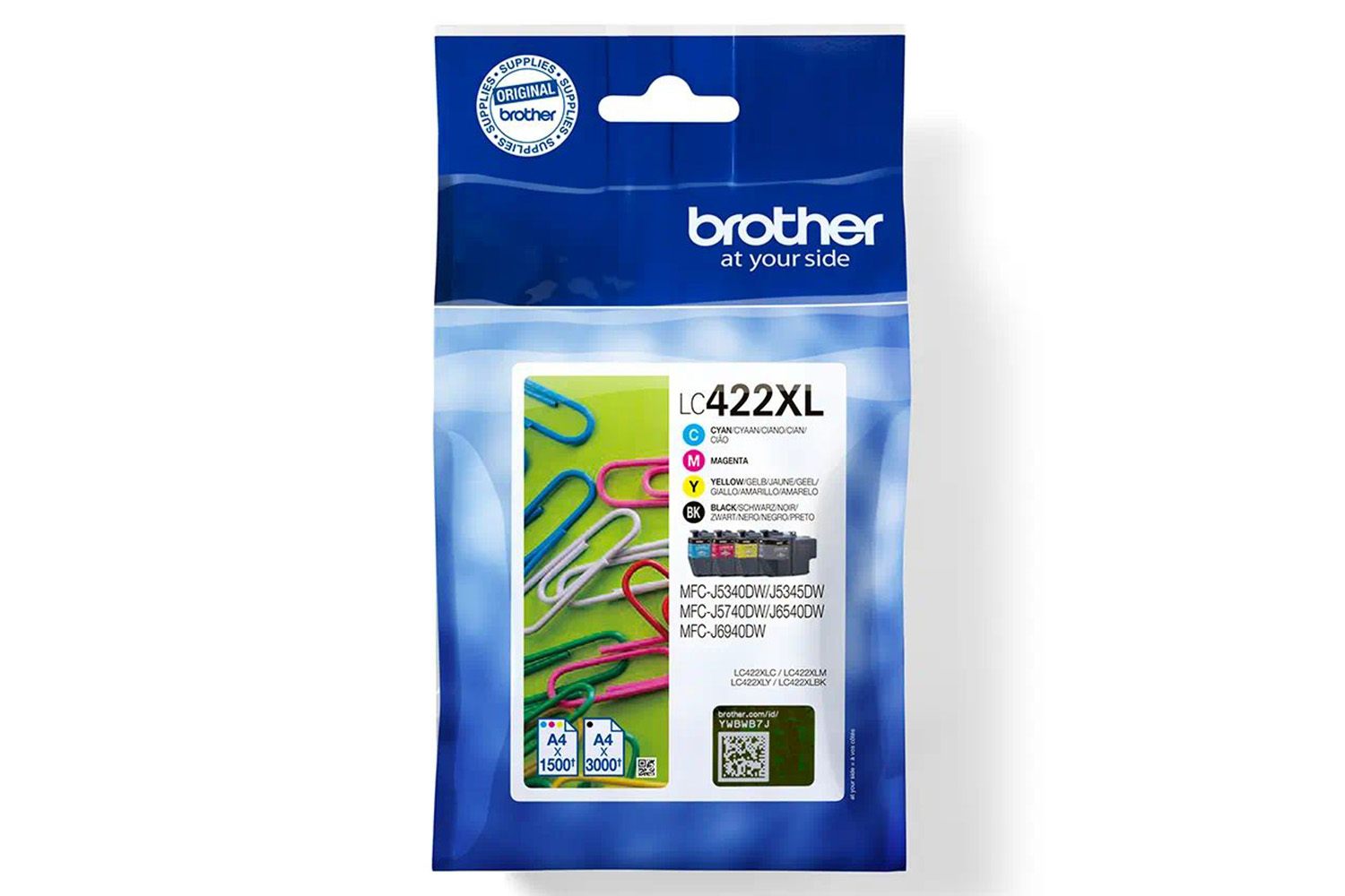 Brother LC422XLVAL Genuine Ink Cartridge | Multipack
