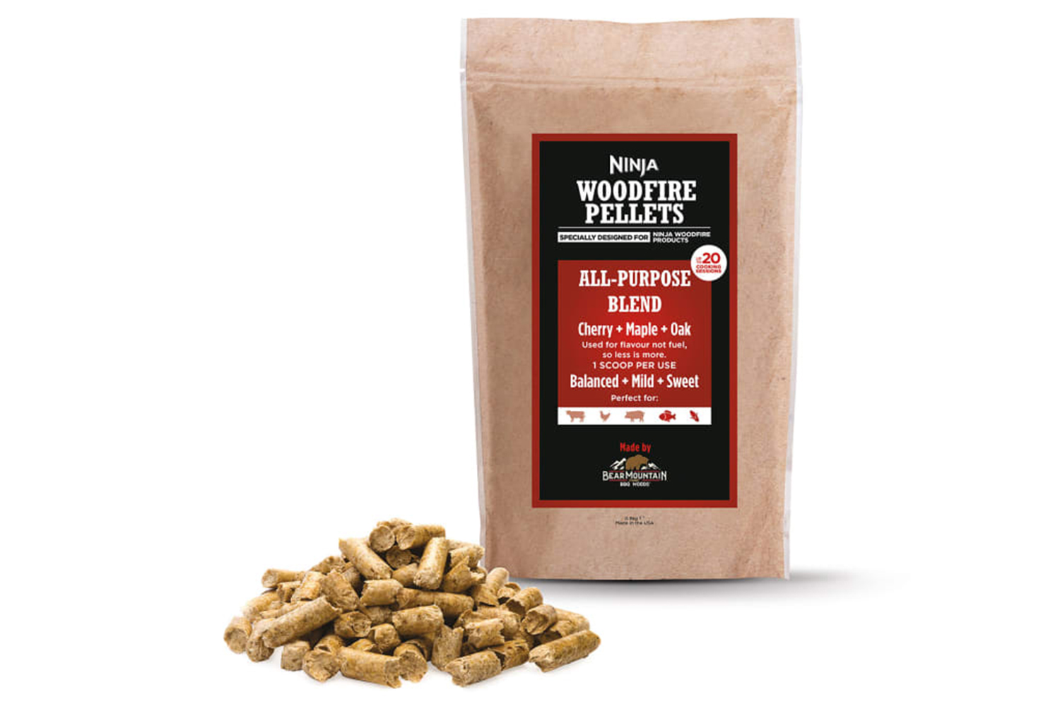 Ninja Woodfire Pellets All-Purpose Blend | XSKOGAPBPL2UK