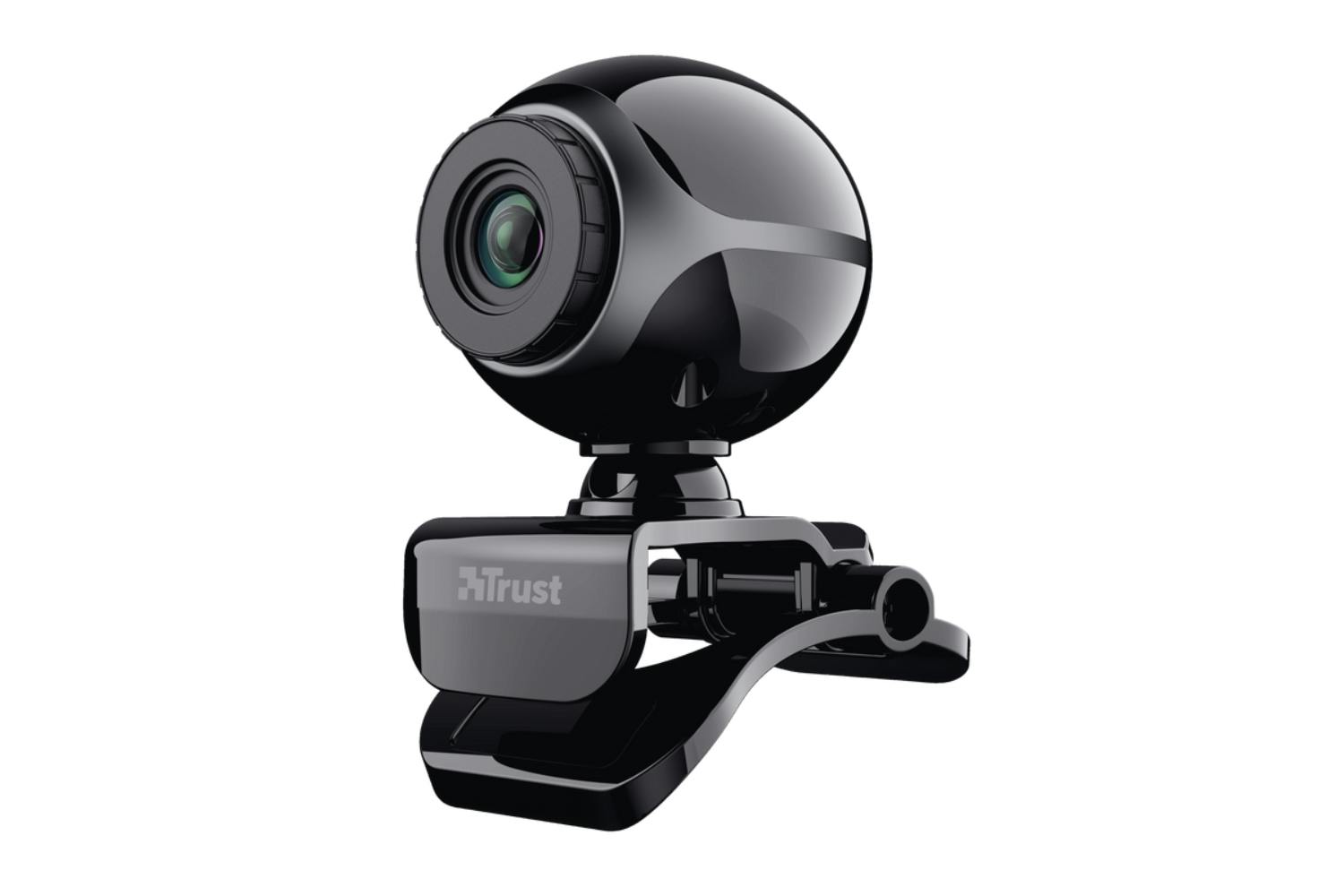 Trust Exis Built-in Microphone Webcam | Black
