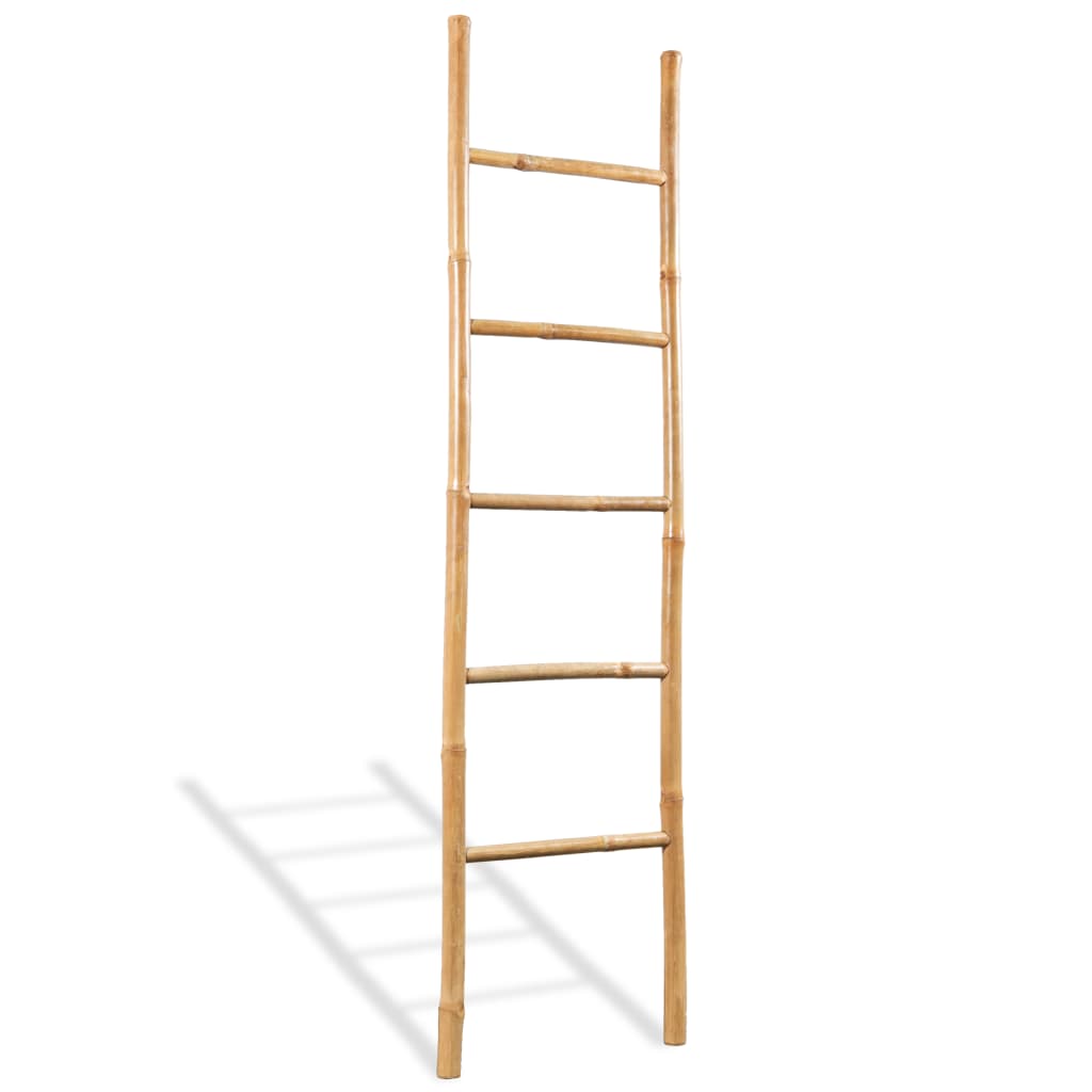 vidaXL 43719 Towel Ladder With 5 Rungs Bamboo 150cm