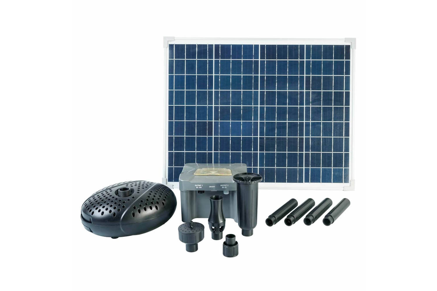 Ubbink Solarmax 2500 Set With Solar Panel. Pump And Battery