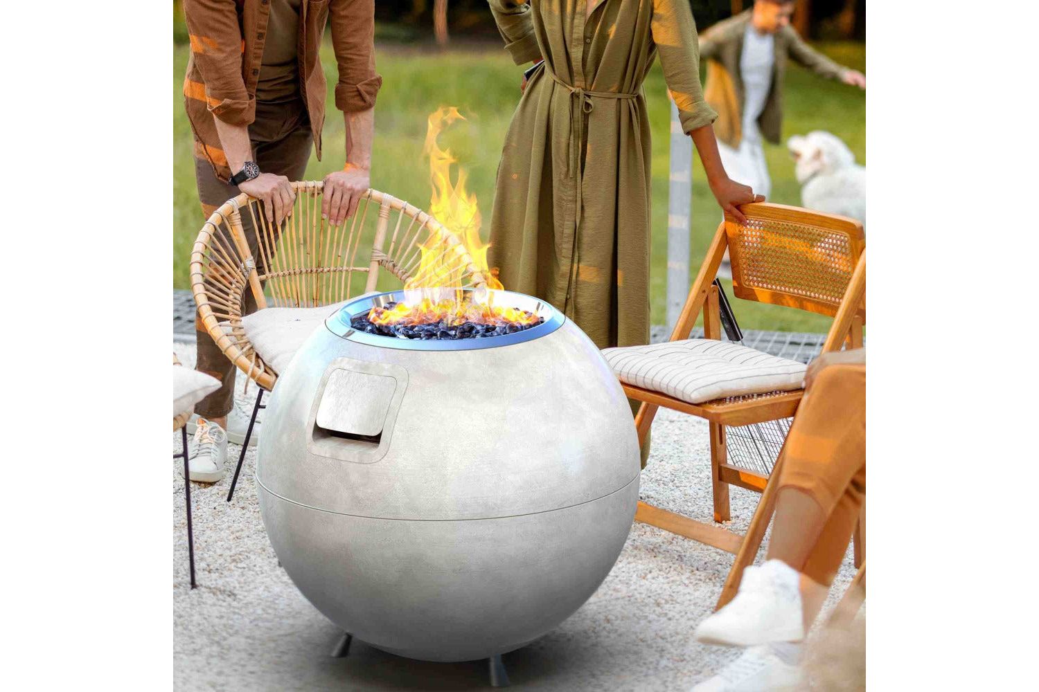 Haloo Ballo Wood Burning & Gas Firepit