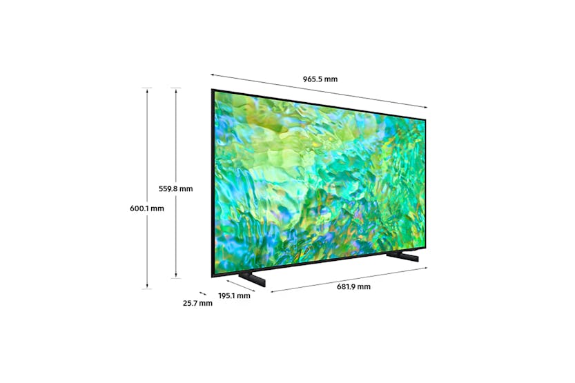 Samsung CU8070 43" Crystal 4K Ultra HD HDR Smart TV (2023) | UE43CU8070UXXU