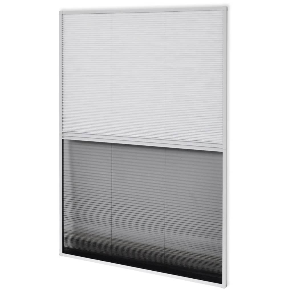 vidaXL 142615 Plisse Insect Screen For Windows Aluminium 60x80cm With Shade