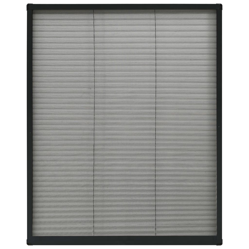 vidaXL 148664 Plisse Insect Screen For Windows Aluminium Anthracite 80x100cm