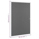 Vidaxl 153838 Insect Screen For Windows Anthracite 80x120 Cm