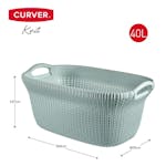 Curver 443840 Laundry Basket Knit 40l Light Blue