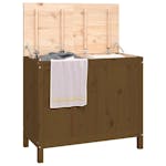 Vidaxl 823582 Laundry Box Honey Brown 88.5x44x76 Cm Solid Wood Pine