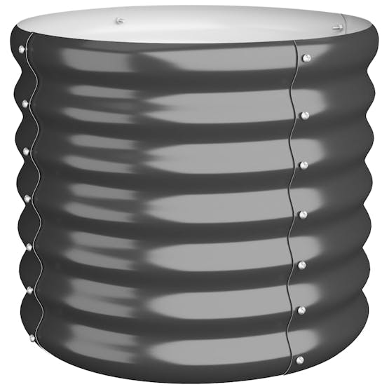 Vidaxl 318846 Garden Planter Powder-coated Steel 40x40x36 Cm Anthracite