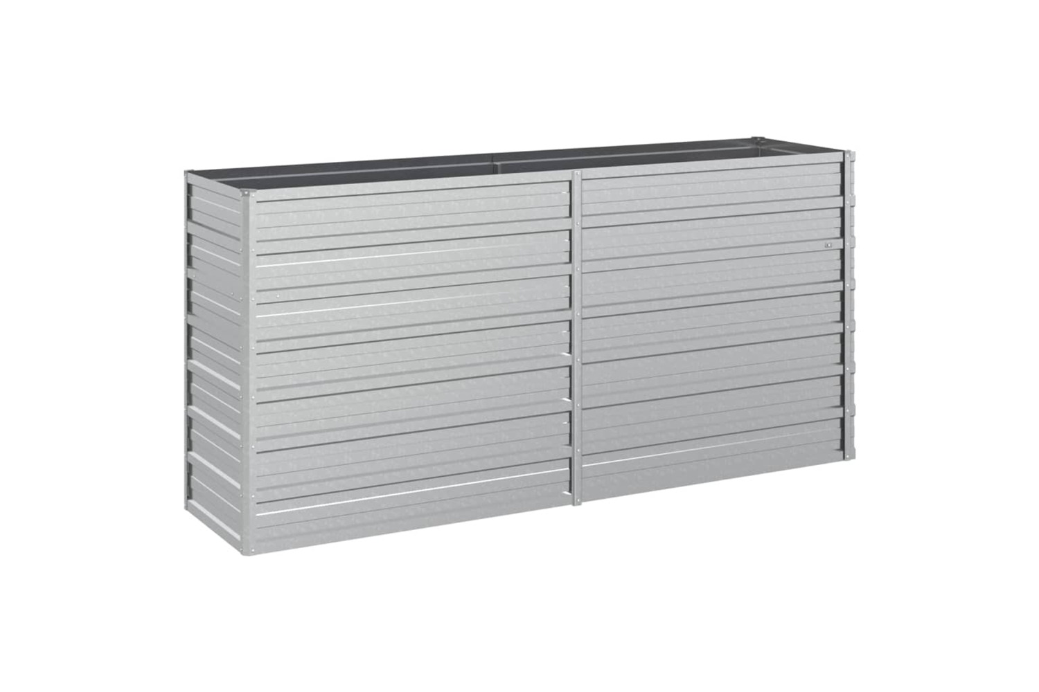 Vidaxl Garden Raised Bed 160x40x77 Cm Galvanized Steel Silver