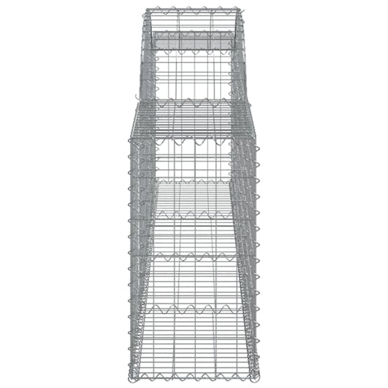 Vidaxl 3146488 Arched Gabion Baskets 5 Pcs 300x30x60/80 Cm Galvanised Iron