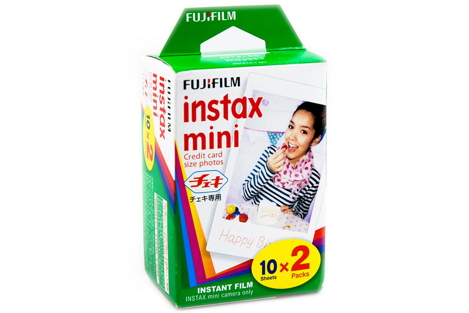 Fujifilm Instax Mini Instant Camera Film Paper and Clear Photo Box