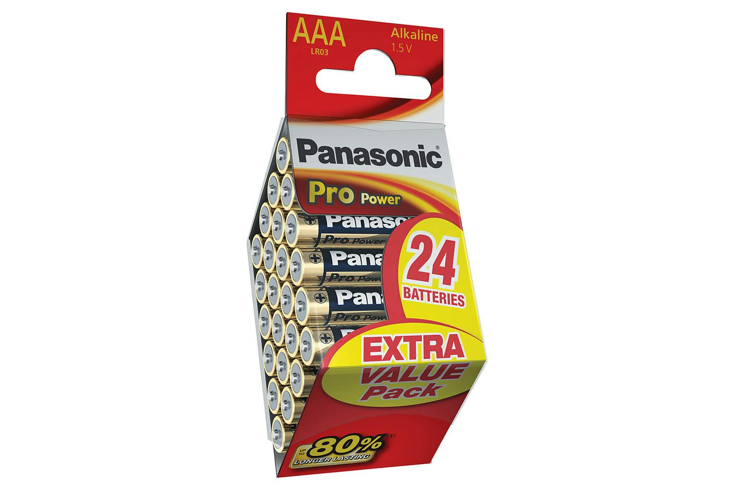 Panasonic AAA Batteries Pro Power | 24 Pack