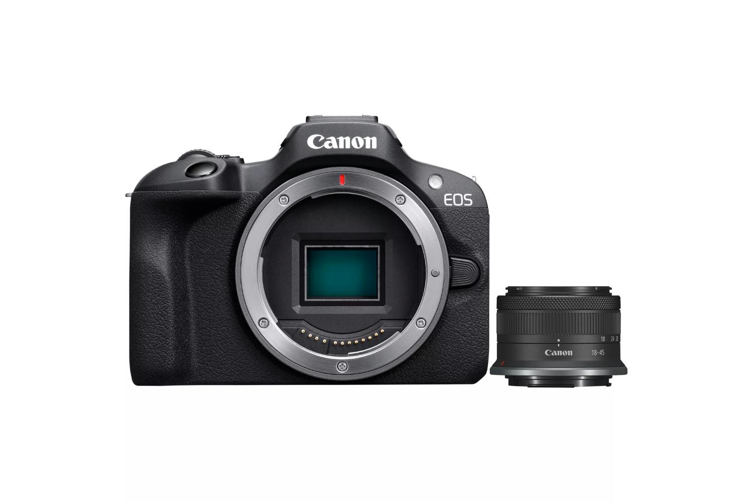 Canon EOS R100 RF-S 18-45mm Lens Mirrorless Camera | Black