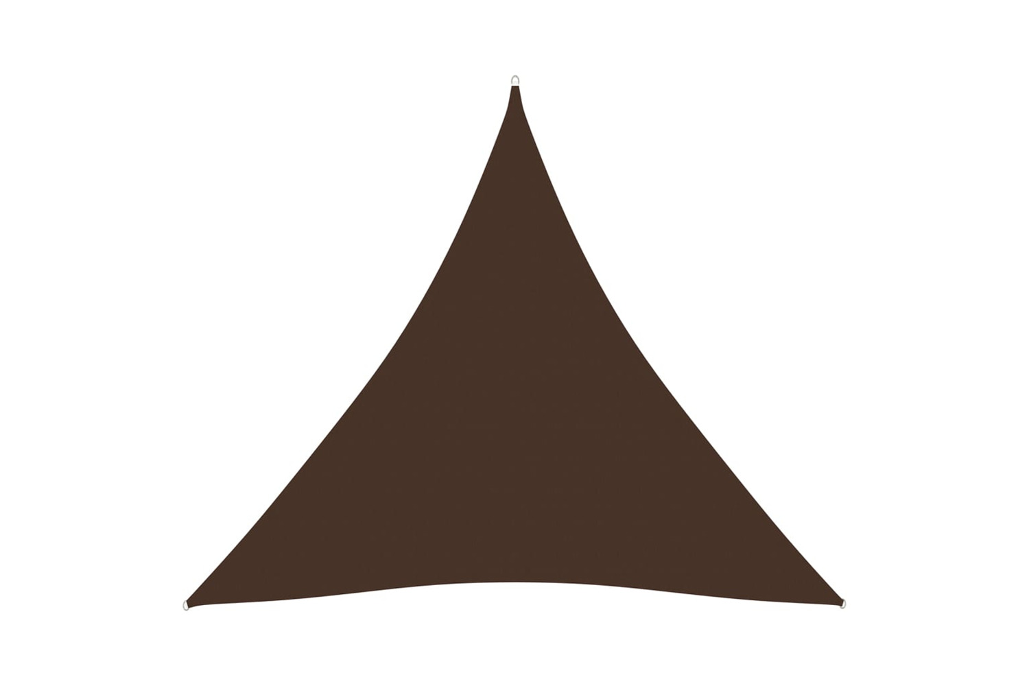 vidaXL 135836 Sunshade Sail Oxford Fabric Triangular 4x4x4 M Brown