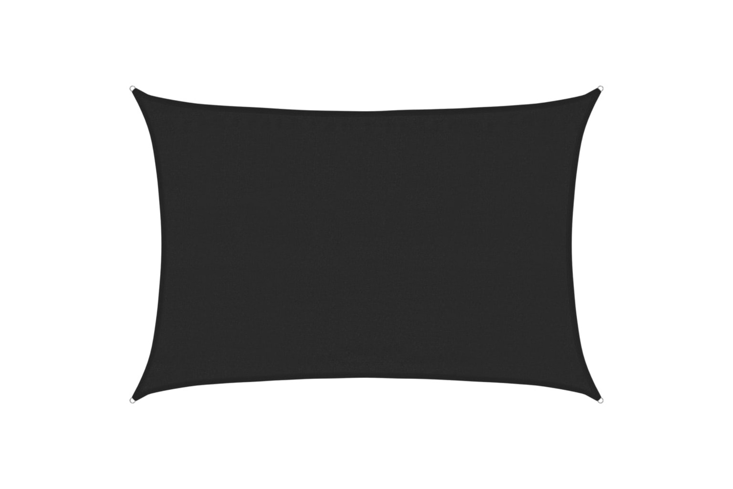 vidaXL 311736 Sunshade Sail 160 G/m² Black 3.5x4.5 M Hdpe