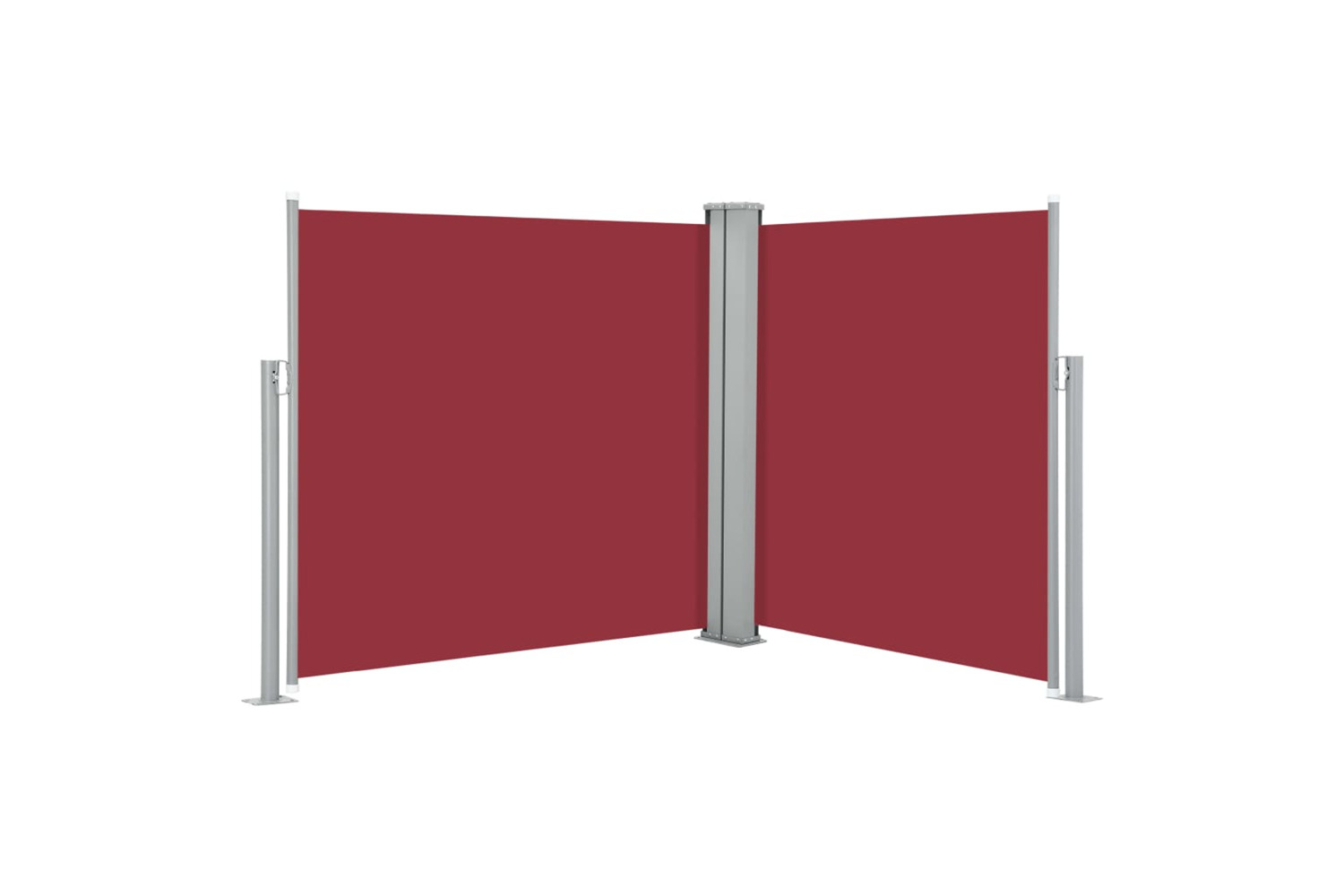 vidaXL 48453 Retractable Side Awning Red 120x600cm