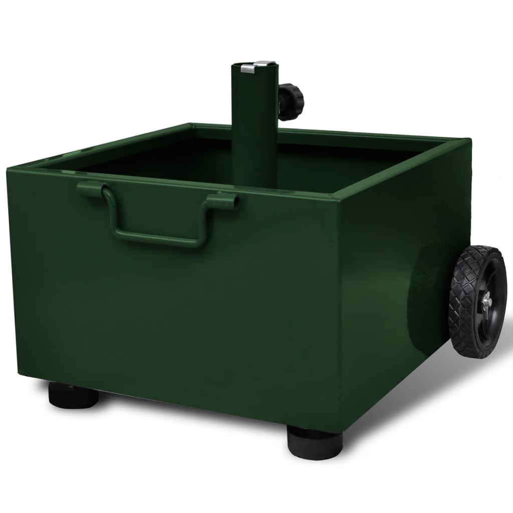 vidaXL 40906 Outdoor Umbrella Stand Plant Pot Green