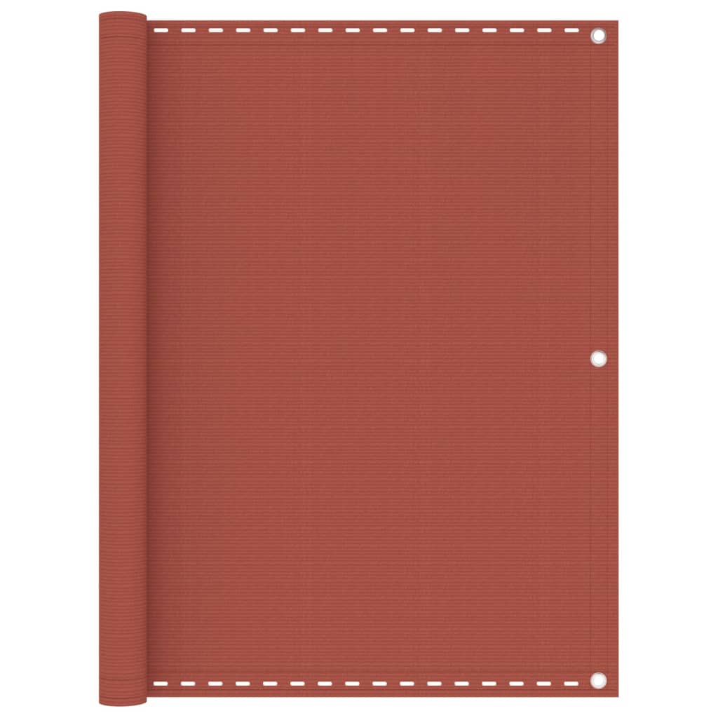 vidaXL 310953 Balcony Screen Terracotta 120x400cm Hdpe