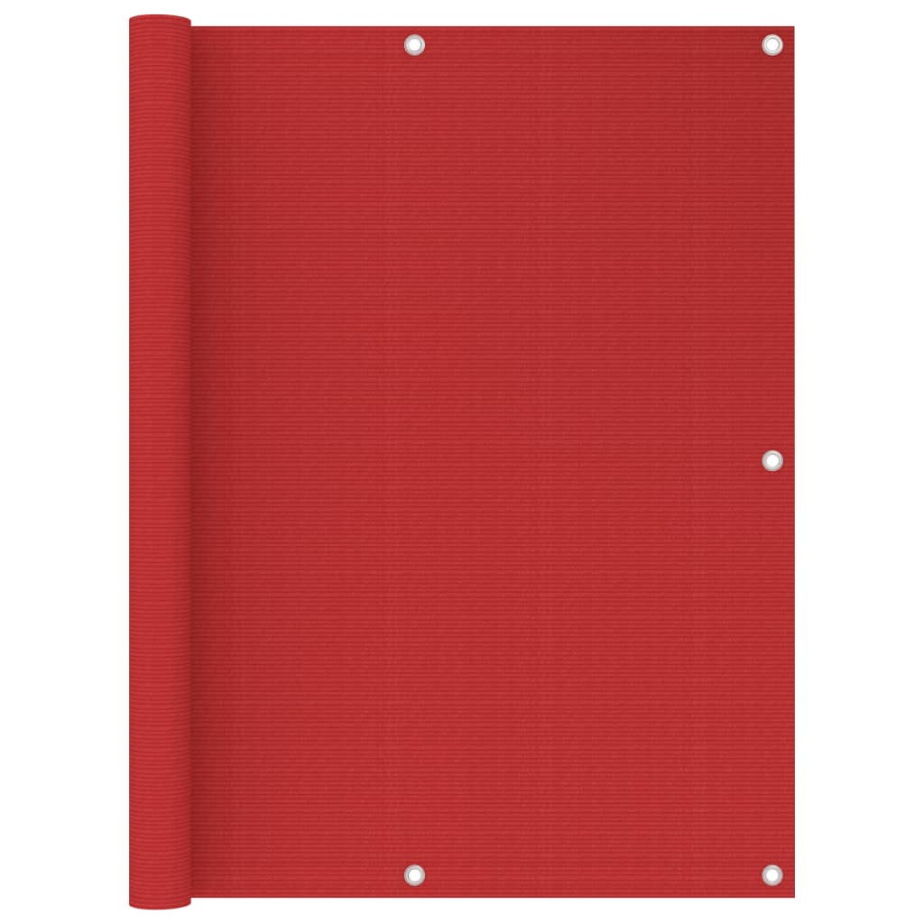 vidaXL 311013 Balcony Screen Red 120x400cm Hdpe