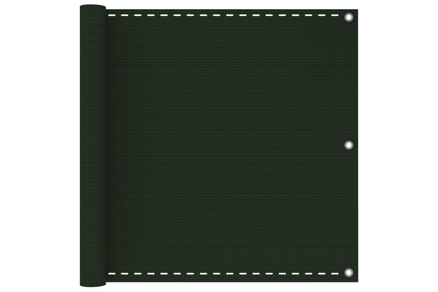 vidaXL 310973 Balcony Screen Dark Green 90x400cm Hdpe