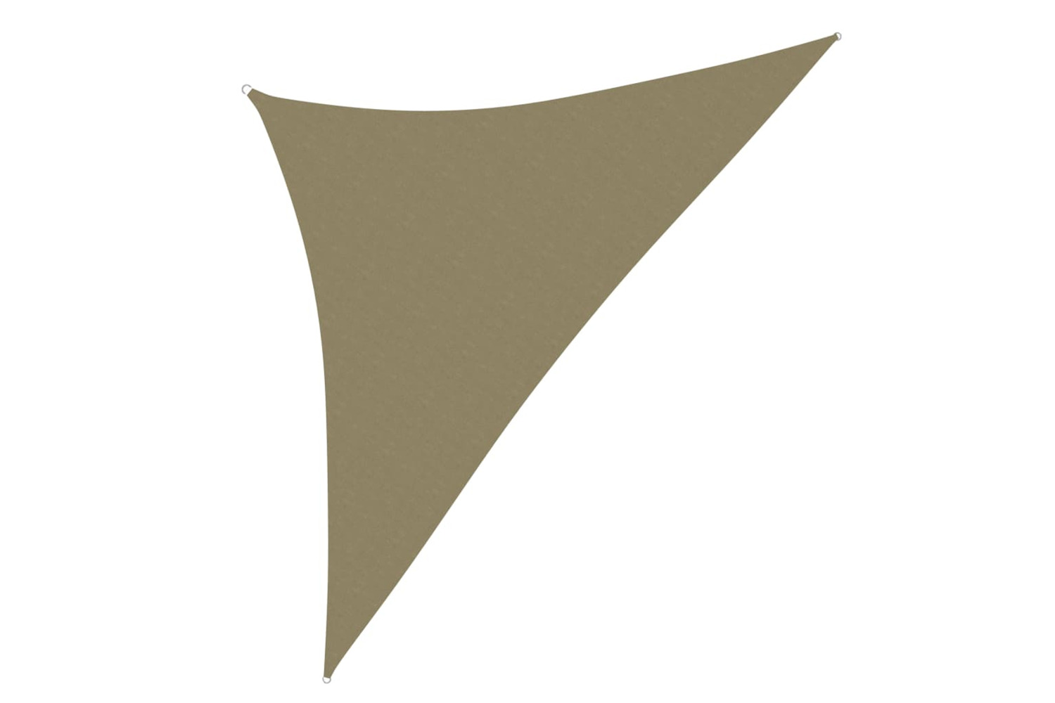 vidaXL 135175 Sunshade Sail Oxford Fabric Triangular 3.5x3.5x4.9 M Beige