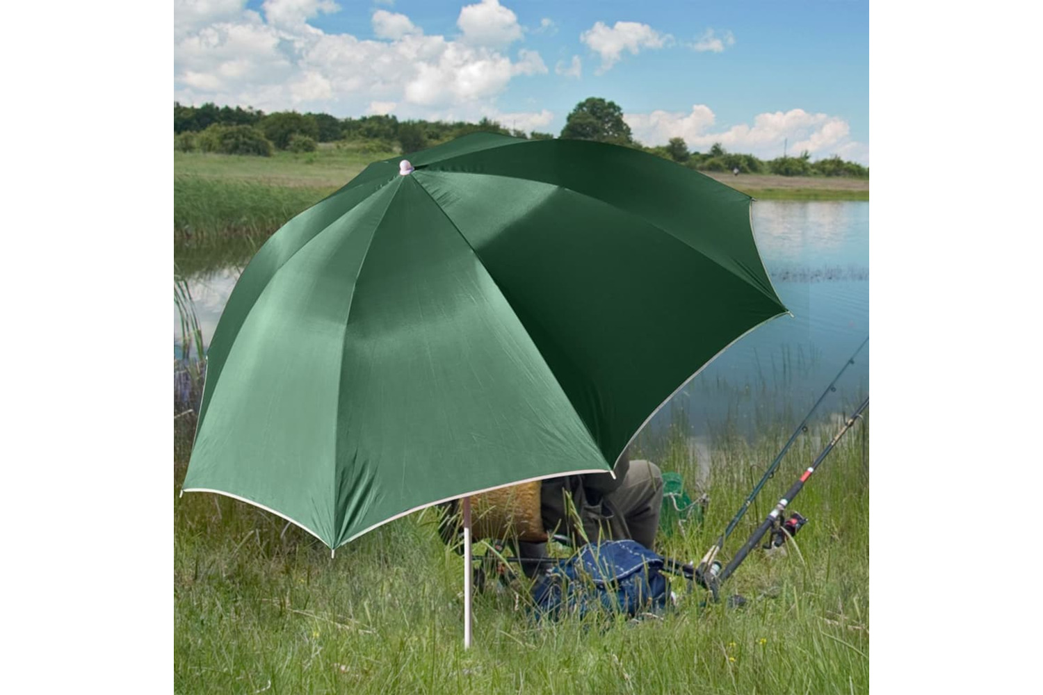 Hi Fisng Umbrella Green Uv30 200 Cm