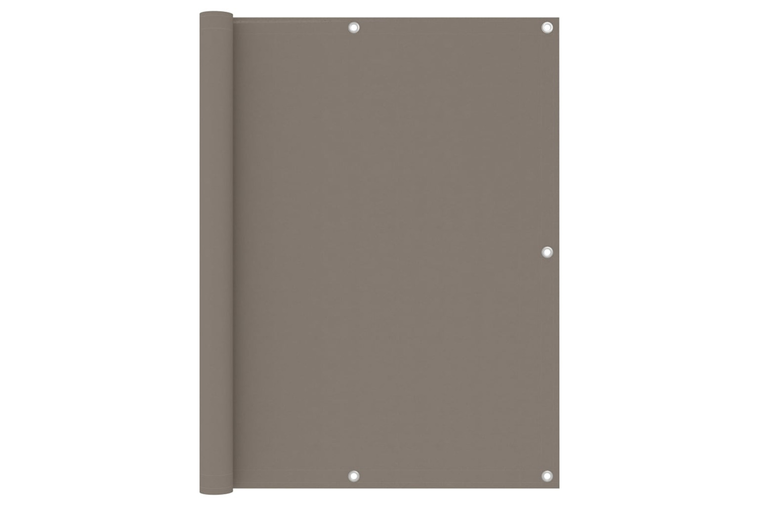 vidaXL 134994 Balcony Screen Taupe 120x500cm Oxford Fabric