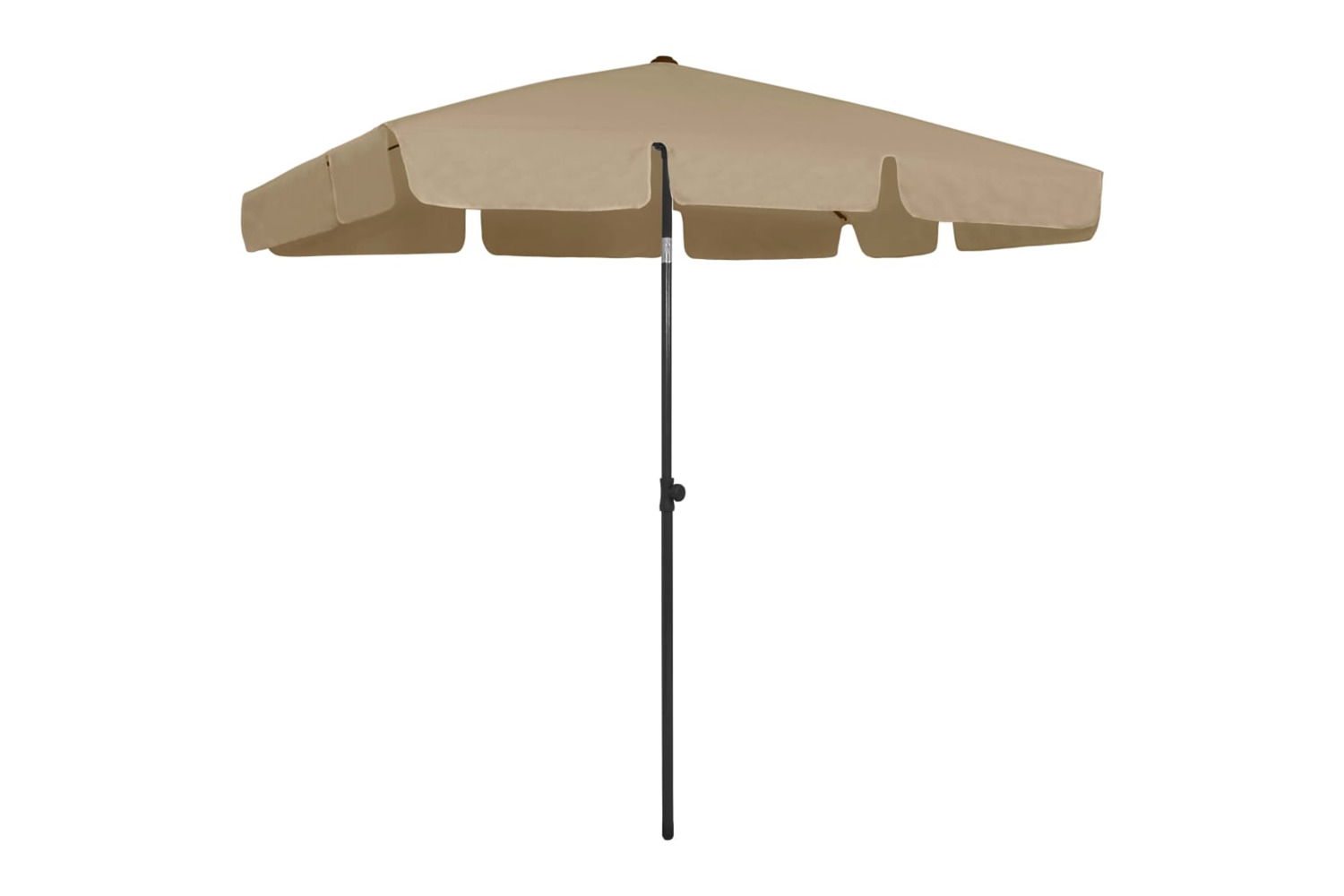 vidaXL 314730 Beach Umbrella Taupe 200x125cm