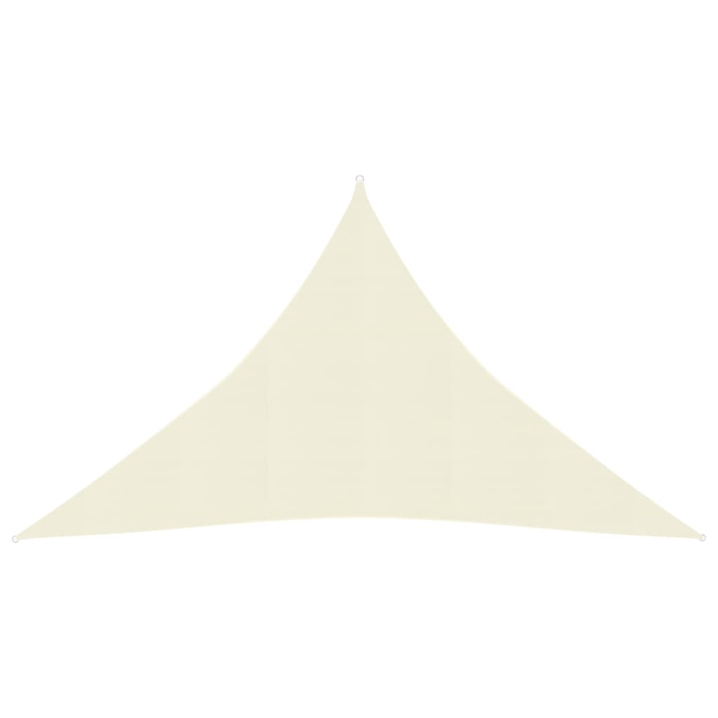 vidaXL 311202 Sunshade Sail 160 G/m² Cream 3.5x3.5x4.9 M Hdpe