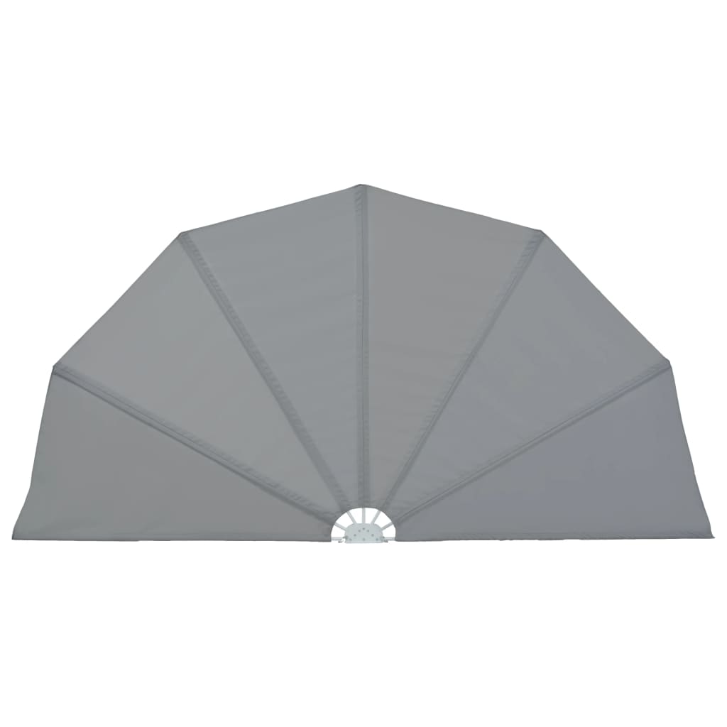 vidaXL 44575 Collapsible Terrace Side Awning Grey 160cm