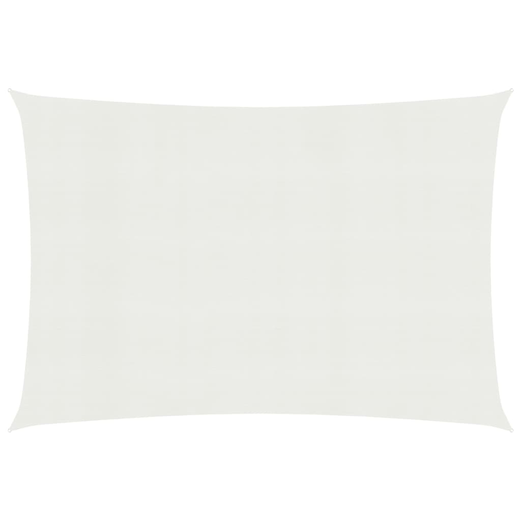 vidaXL 311232 Sunshade Sail 160 G/m² White 2.5x3 M Hdpe
