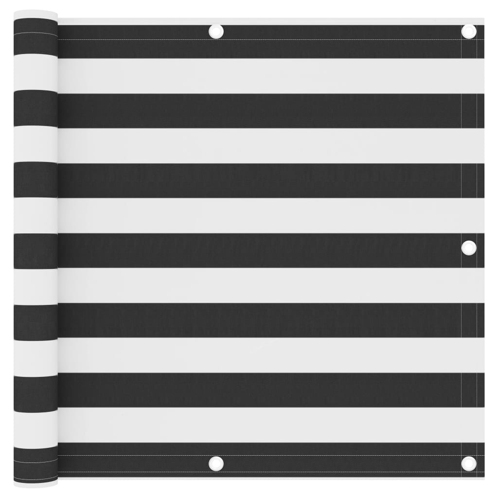 vidaXL 134880 Balcony Screen Anthracite And White 90x300cm Oxford Fabric