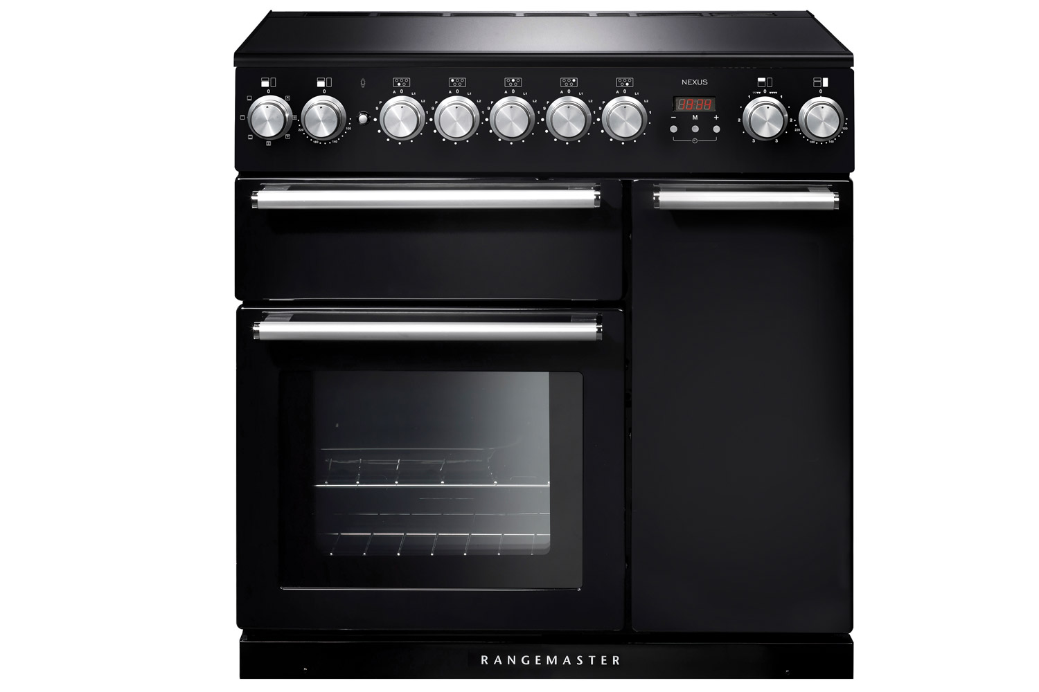 Rangemaster Nexus 90cm Induction Range Cooker | NEX90EIBL/C | Black