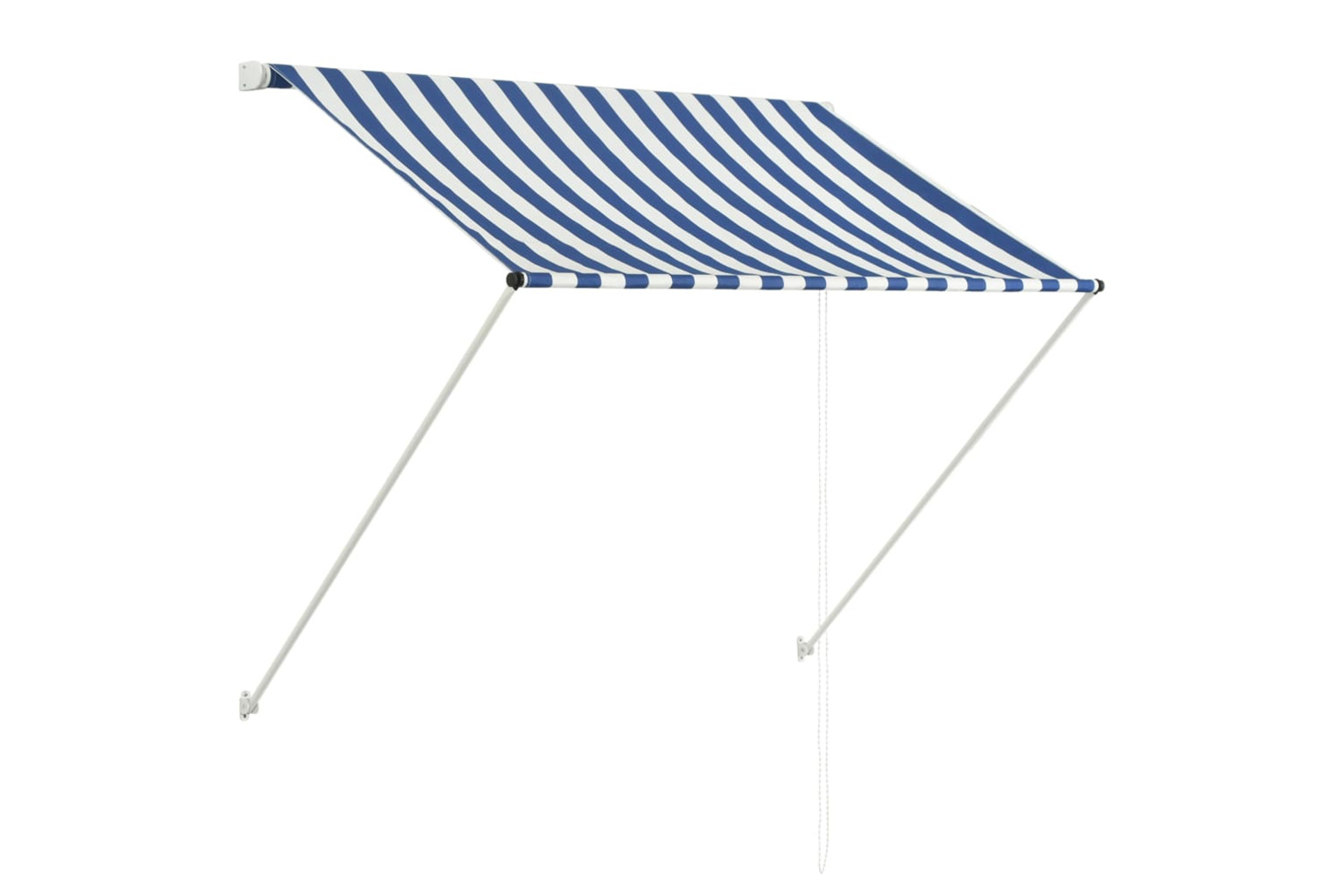 vidaXL 145889 Retractable Awning 100x150cm Blue And White