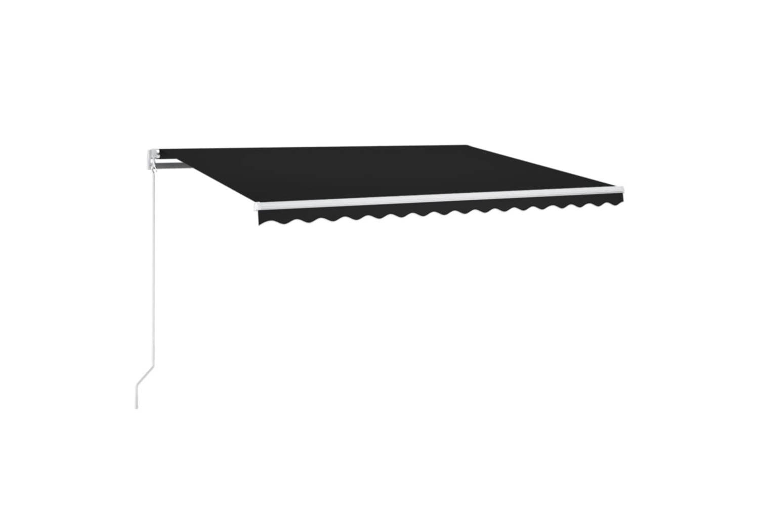 vidaXL 3068984 Manual Retractable Awning With Led 400x350cm Anthracite