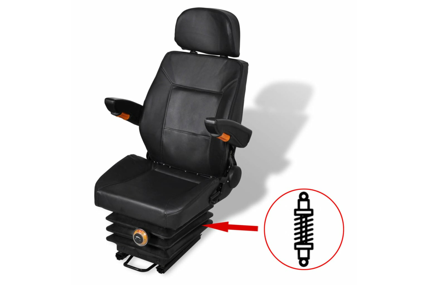 vidaXL 210158 Tractor Seat With Suspension